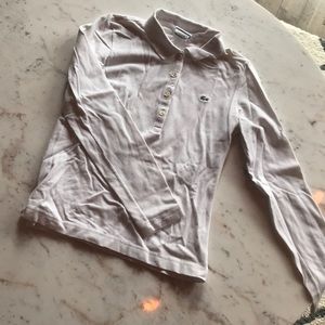 White Lacoste Polo